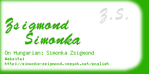 zsigmond simonka business card